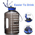 Large Plastic Water Jug 128oz/74oz Gradient Leakproof BPA Free Fitness Sports Water Bottle with Motivational Time Marker